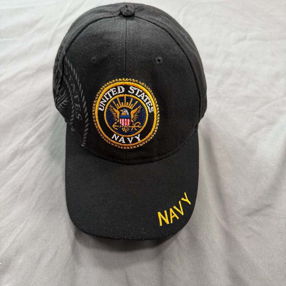 US NAVY Cap Blue Hat United States Military Adjustable Size
